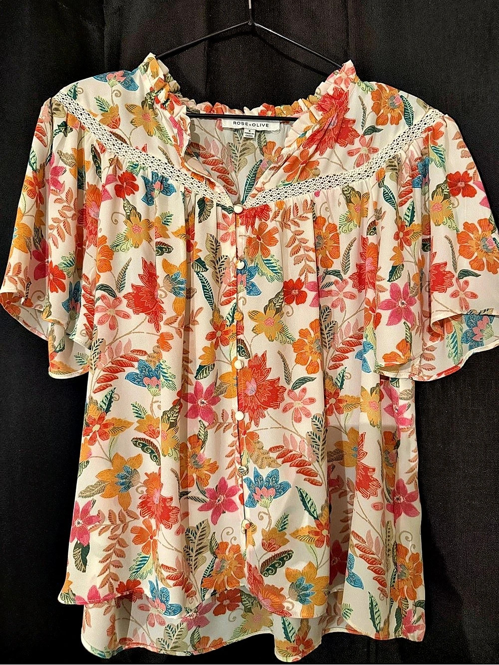 Rose & Olive Floral top